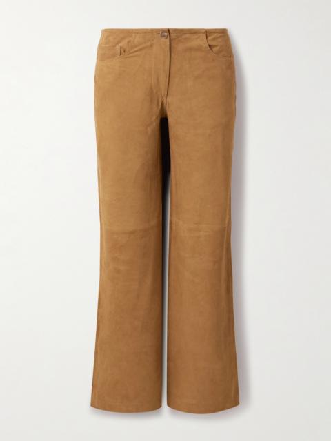Jenny Suede Wide-leg Pants