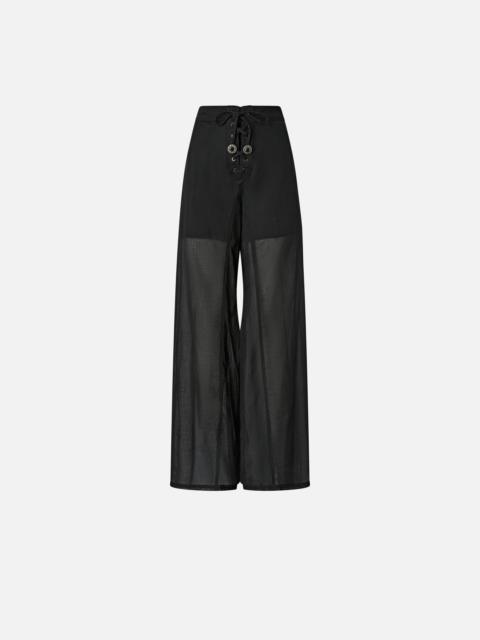 LIGHTWEIGHT TROUSERS WITH LACES AND TEXAN DETAILS