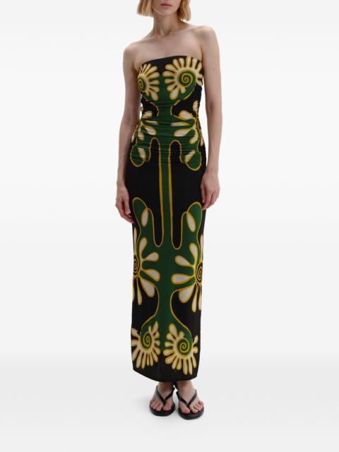 Daphne strapless maxi dress