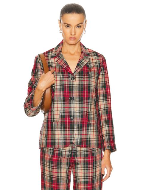 Truto Plaid Suit Jacket