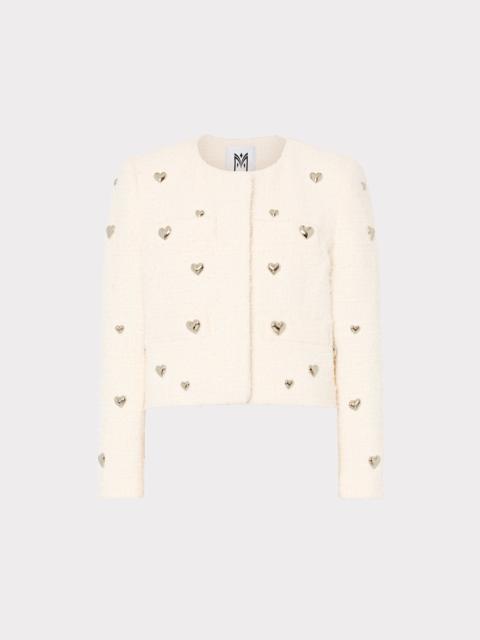 Phoebe Heart Applique Cardigan Jacket