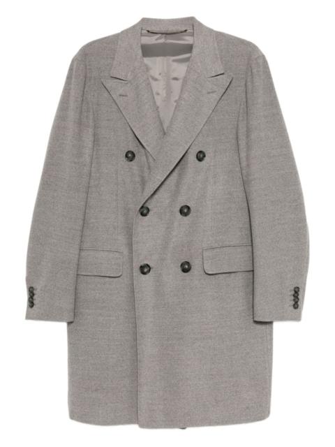 double-breasted wool coat