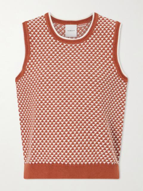 Jenson Two-tone Knitted Cotton Vest