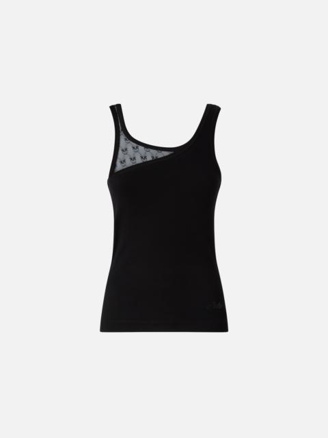 VEST TOP WITH LOVE BIRDS LOGO LACE