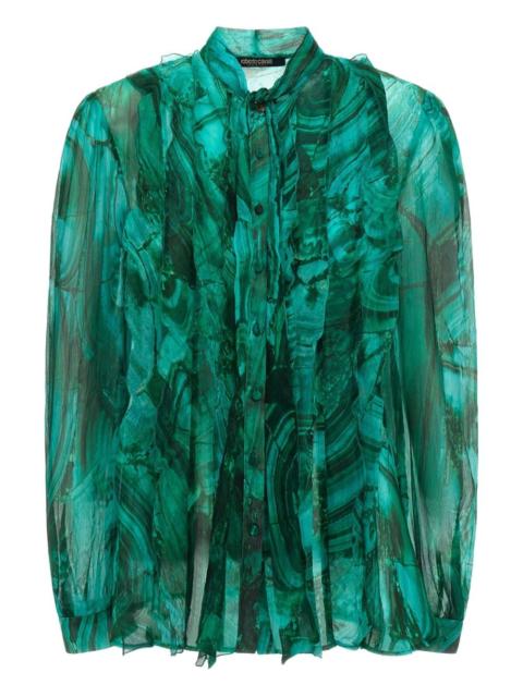 abstract-print shirt