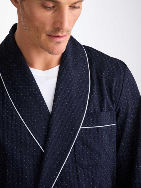 Men's Robe Royal 40 Cotton Navy