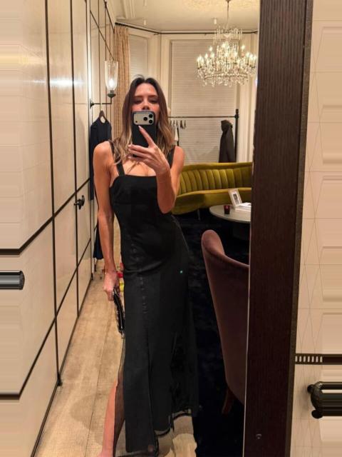 Panelled Cami Dress In Black