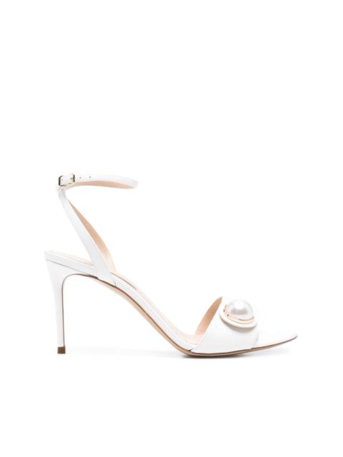 90mm leather sandals