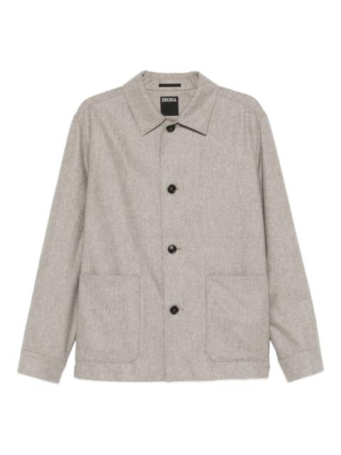 patch-pocket button-front jacket