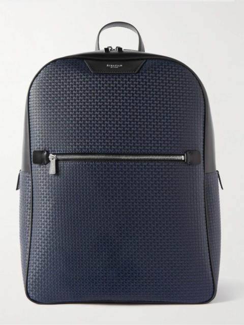 Mesh-Trimmed Leather and Stepan Backpack