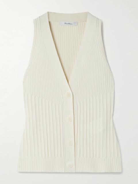 Bimba Ribbed Cotton-blend Vest