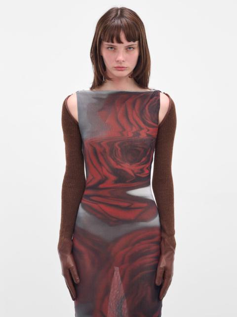 Alpaca & Leather Long Gloves