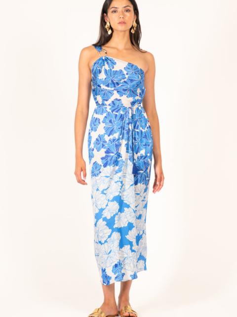 Long Dress Fanny - Blue Flower Bunch