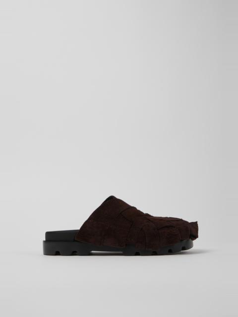 Brown Nubuck Sandal