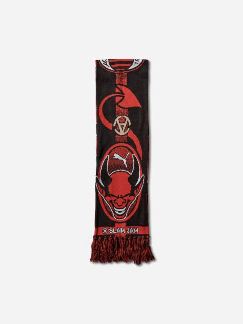 AC Milan x Slam Jam Scarf Black / For All Time Red