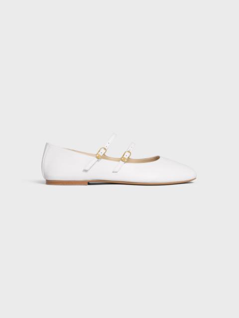 LES BALLERINES CELINE DOUBLE STRAP IN LAMBSKIN