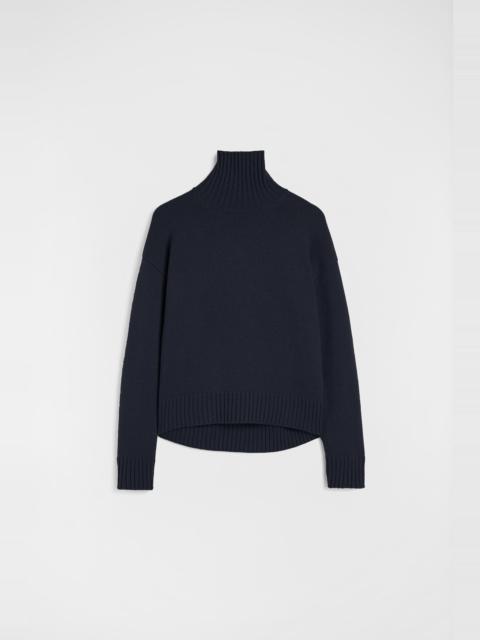 Cashmere Blend High-Neck Sweater