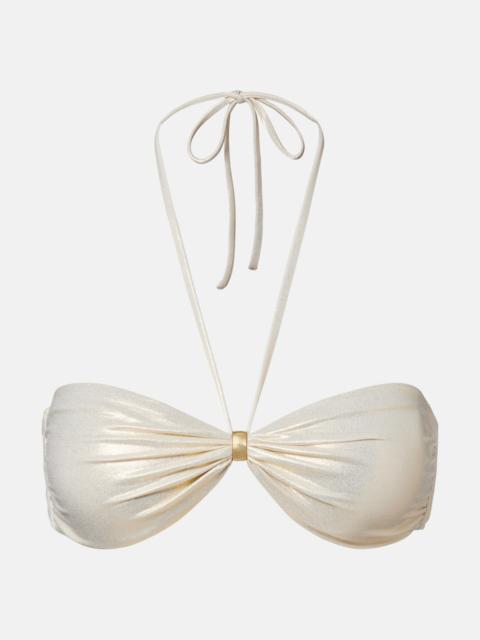 Liguria halterneck bikini top
