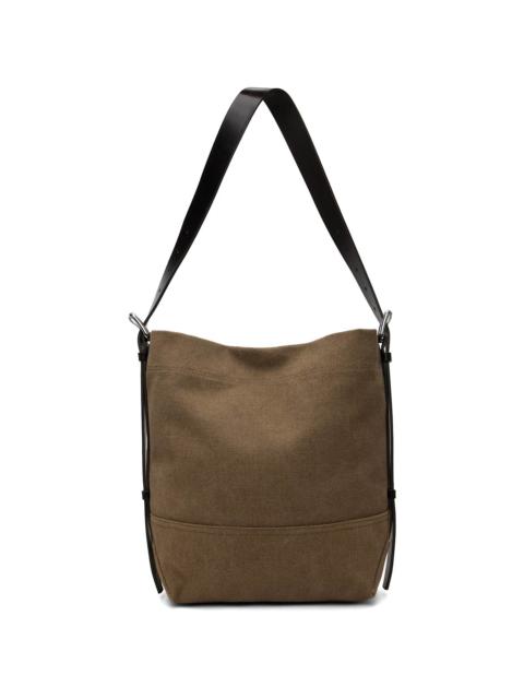 Brown Small Belted Tote