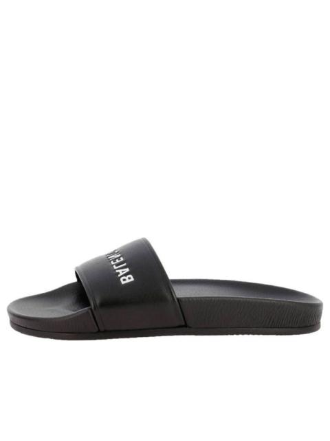 (WMNS) Balenciaga Pool Slides 'Black White' 517226WAL001006
