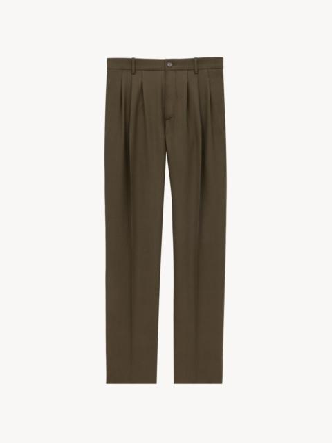 BAGGY PANTS IN WOOL GABARDINE