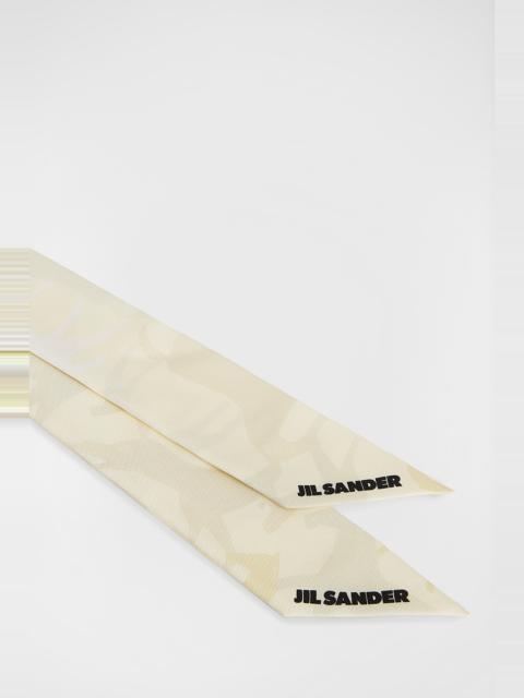 Horse Printed Silk Twilly