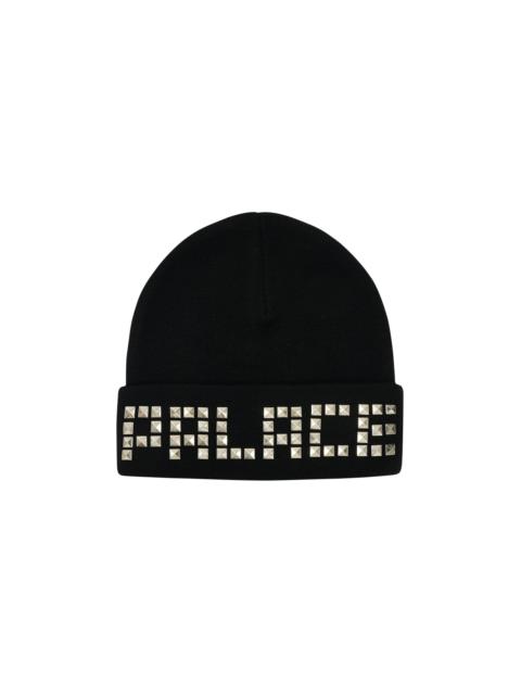 PALACE EMOTIONAL STUDDED BEANIE BLACK | REVERSIBLE