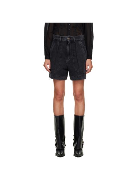 Black Noemia Denim Shorts