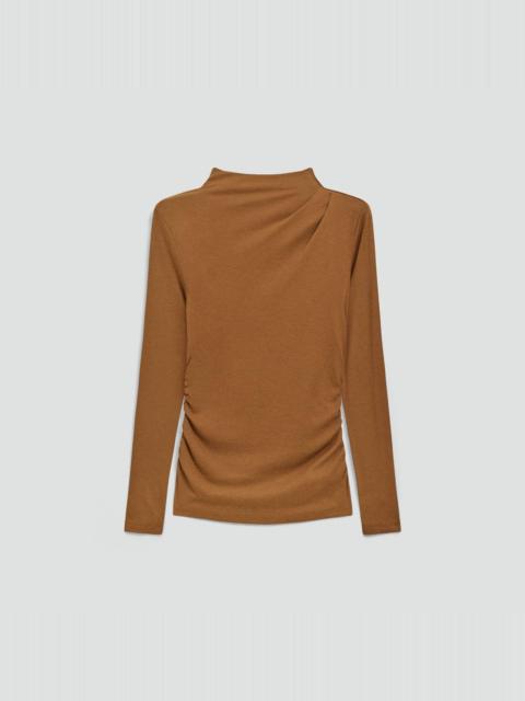 Mock Neck Top in Soft Rib