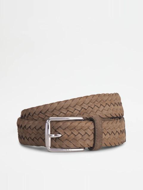 BELT IN SUEDE - GREEN