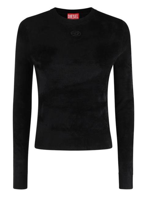 embroidered-logo T-shirt