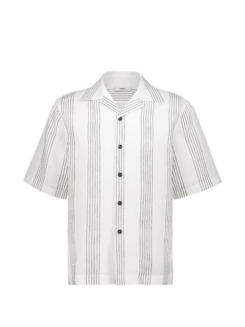 striped camp-collar shirt