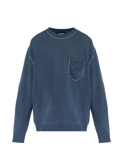 logo-embroidered sweater