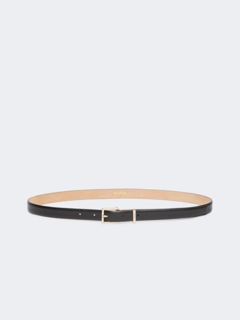 Leather belt - BLACK