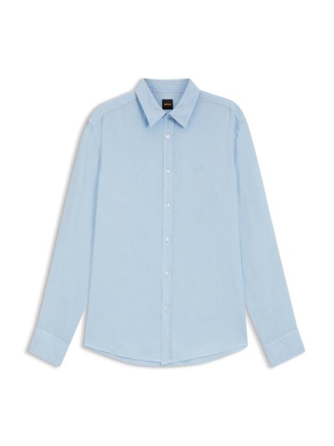 REGULAR-FIT SHIRT IN LINEN