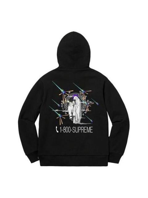 Supreme 1-800 Hooded Sweatshirt 'Black' SUP-FW19-611