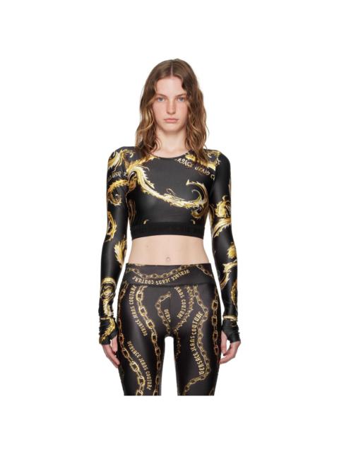 Black & Gold Chromo Couture Long Sleeve T-Shirt