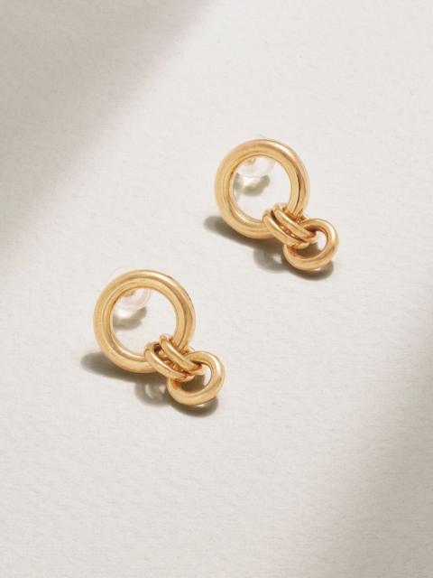Canis 18-karat gold earrings Gold