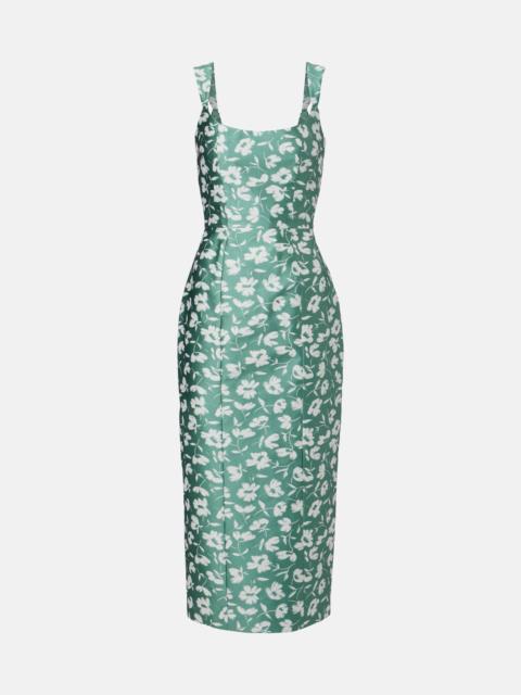 Numa brocade midi dress