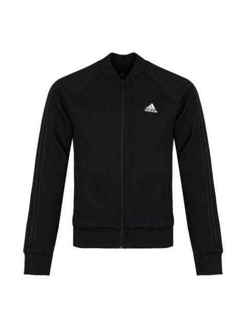 Men's adidas Comm Bomb 3SLogo Jacket Black DW4655
