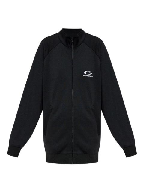 logo-print cut-out sweatshirt