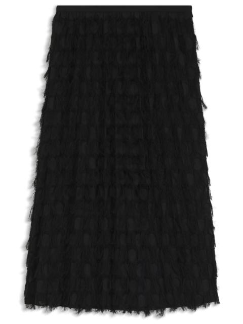 PENCIL SKIRT IN FEATHER JACQUARD