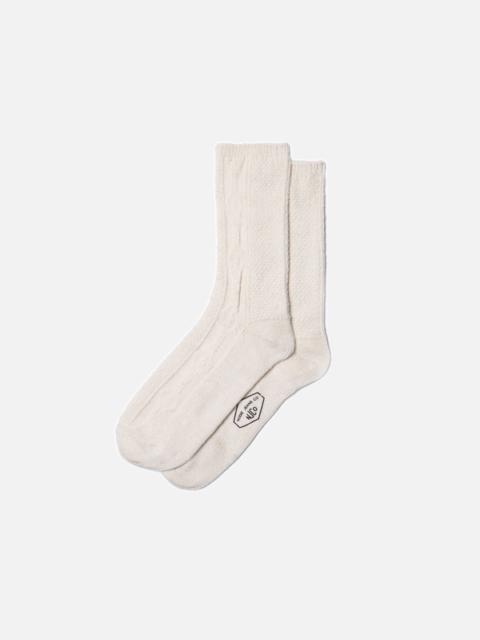 Women Cable Socks Offwhite