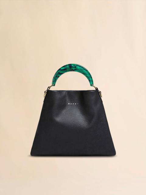 VENICE SMALL BAG IN BLACK LEATHER