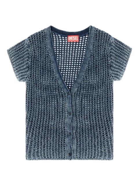 M-Rez knitted button-up cardigan