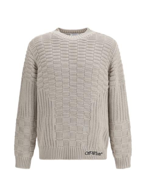arrow 3D stitch knit crewneck