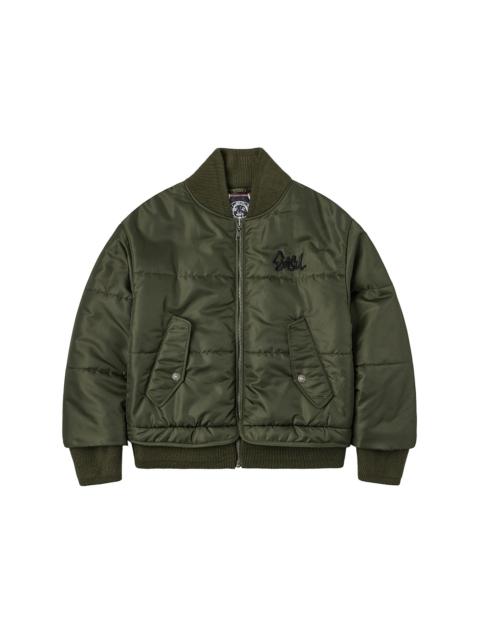 Logo Embroidery Fashion Fit Bomber Jacket