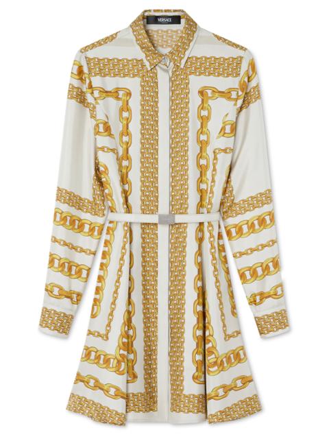Treasure Shirt Dress - Bone Gold