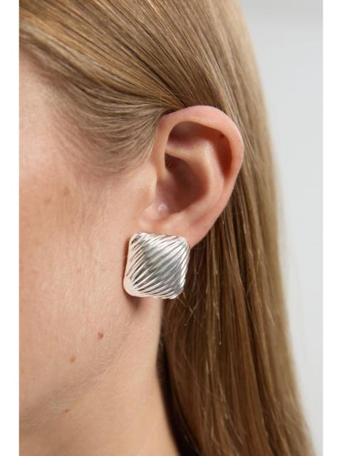 Quilted Square Stud Earrings