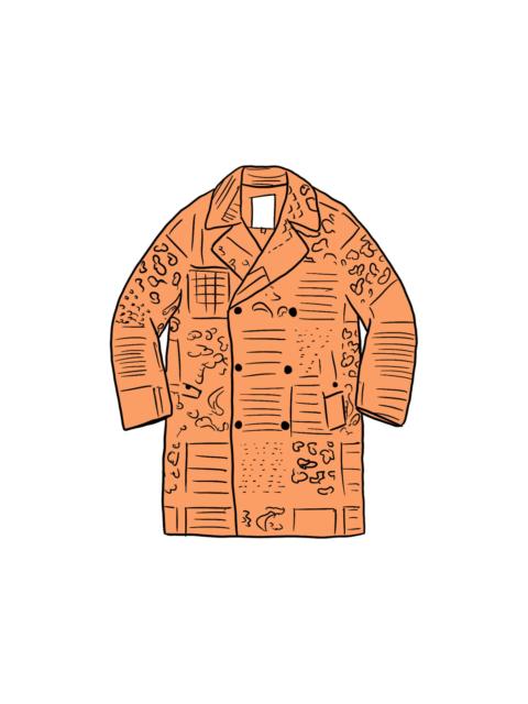 Supreme Military Trench Coat Peach Paisley